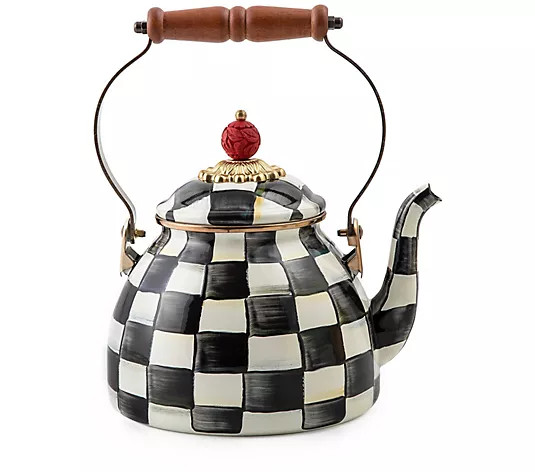 Make Your Selection: "As Is" Mackenzie- Childs 2-Quart Enamel Tea Kettle | QVC