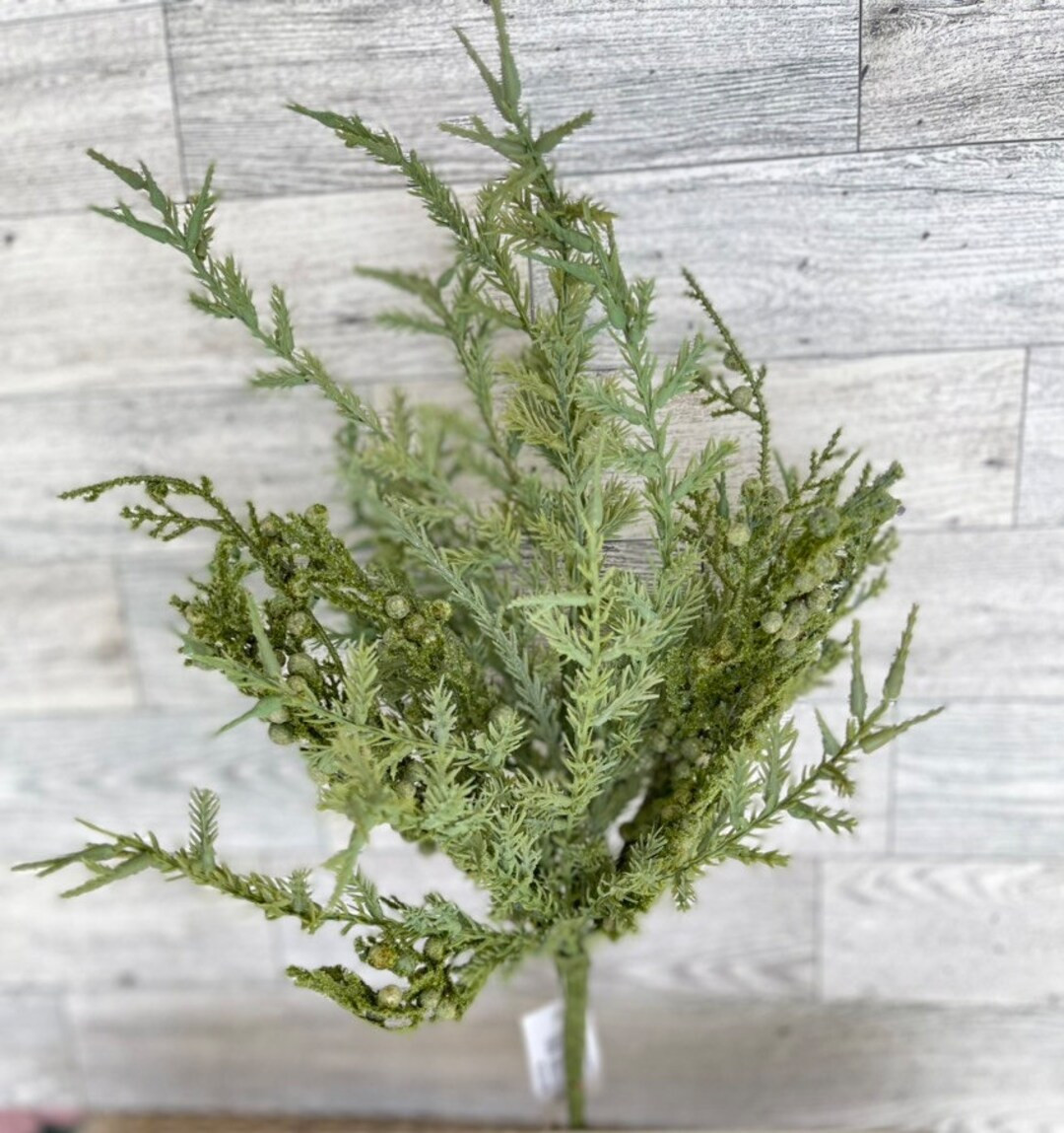 Juniper Bush With Berries Greenery Floral Supplies Wreath - Etsy | Etsy (US)