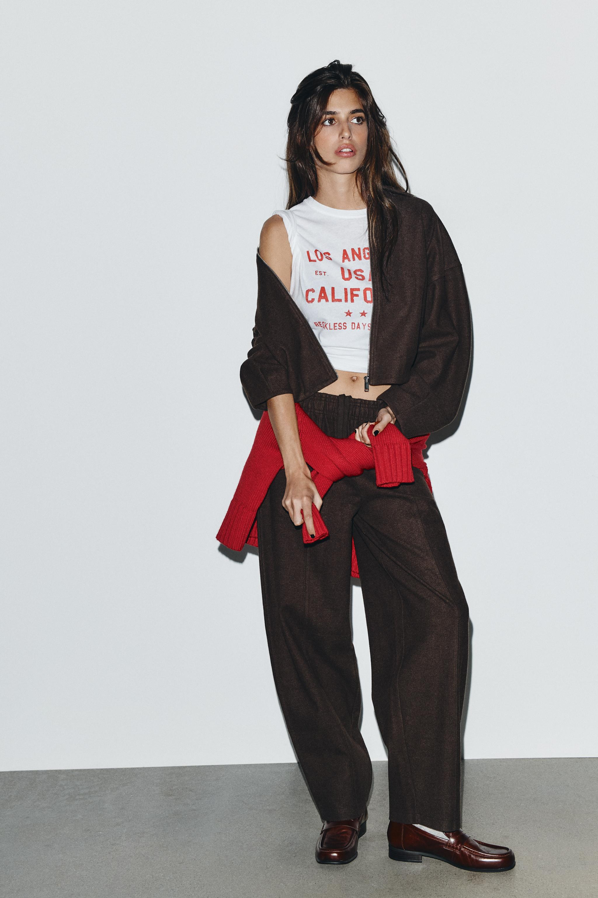 SOFT STRAIGHT LEG PANTS | Zara US