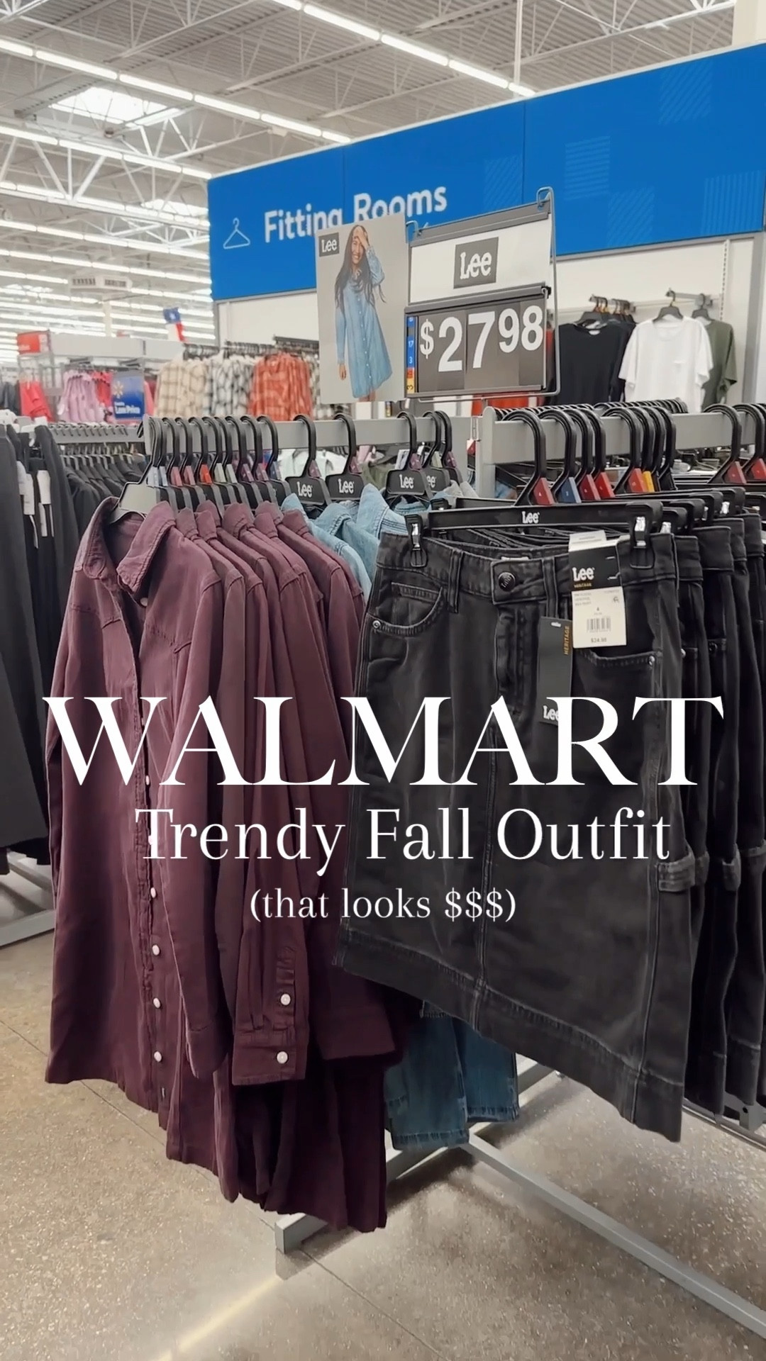 TRENDY FALL OUTFIT 🍂
$28 Denim Skirt (small // tts)
$24 Walmart Boots (tts)