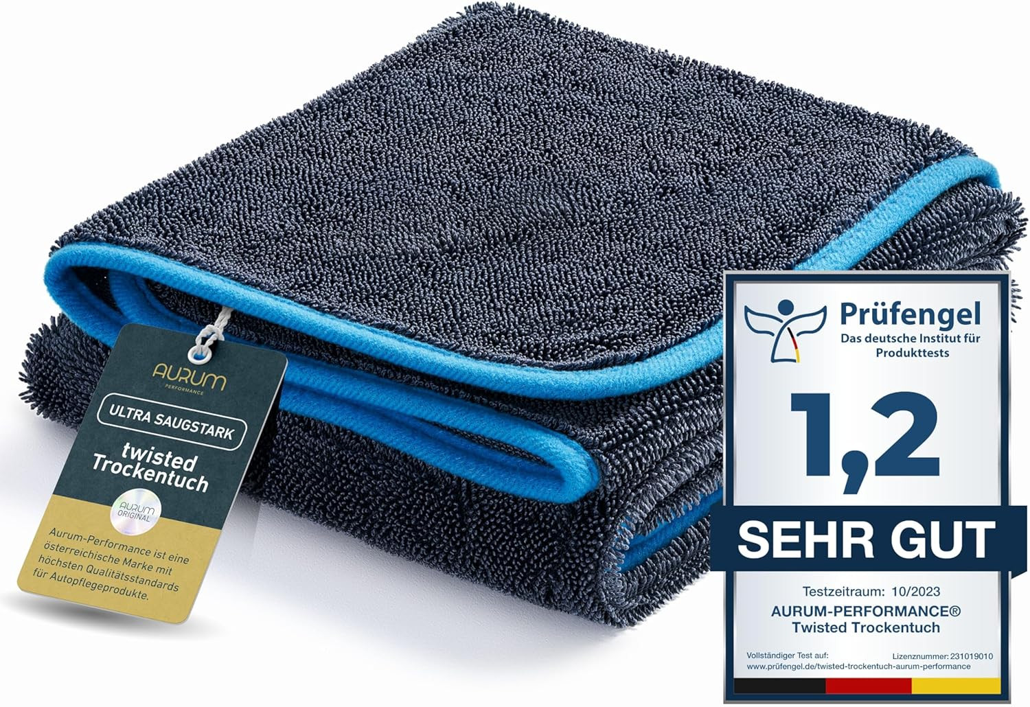 Auto Trockentuch extrem saugstark & lackschonend - KFZ Autopflege Microfasertuch 100% fusselfrei ... | Amazon (DE)