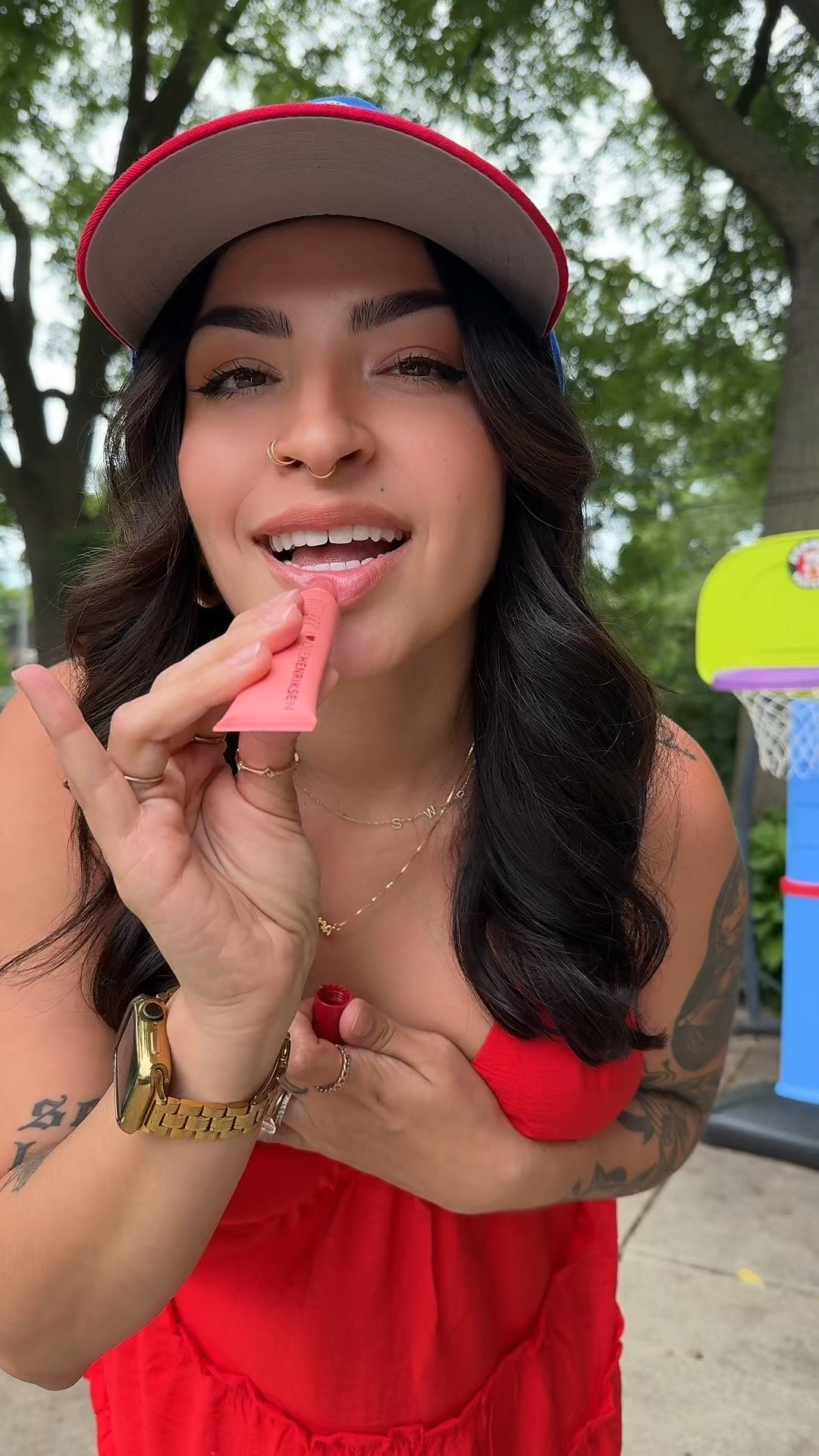 Stepping out of my comfort zone and wearing a red summer dress for Independence Day  🇺🇸 

#LTKSeasonal #LTKVideo #LTKMidsize