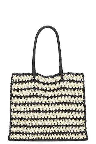 Torino Tote in Natural & Black | Revolve Clothing (Global)