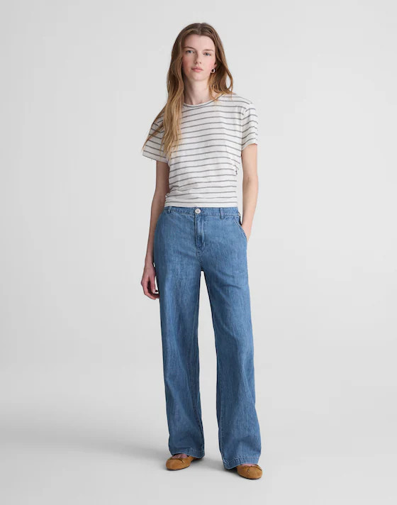 The Zoe Relaxed Straight Denim Pant | Madewell