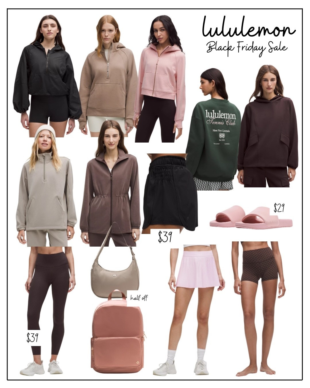 Lululemon Black Friday sale is popping off! So many really, good deals on legging, shorts, tops, and more! Perfect for gifting! 

#LTKGiftGuide #LTKActive #LTKHoliday