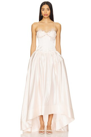 For Love & Lemons Nara Gown in Pink from Revolve.com | Revolve Clothing (Global)