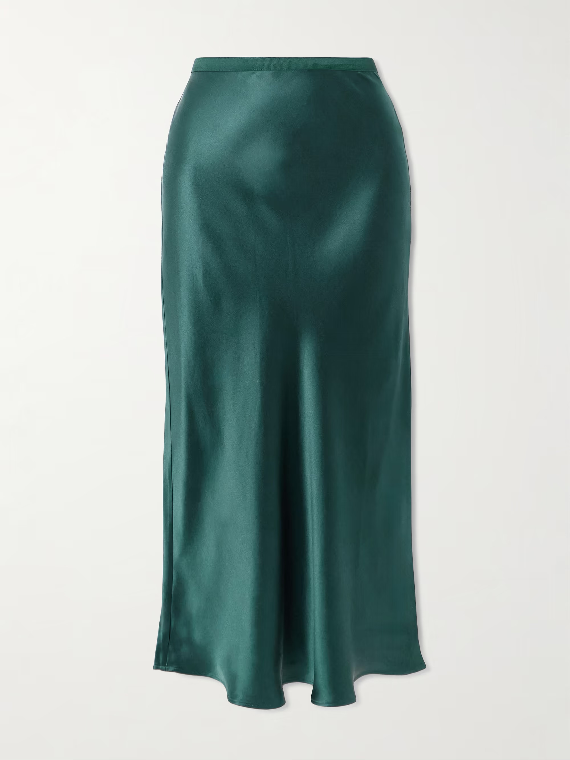 Bar silk-satin midi skirt | NET-A-PORTER APAC