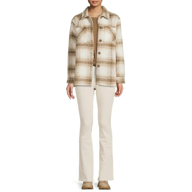 Time and Tru Women's Shacket | Walmart (US)