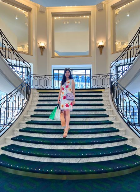 For a warm day of shopping, I wore a sleeveless linen floral tassel jeweled fringe mini dress. To keep this look lightweight and fun, I paired this dress with my lilac bag. I feel as if I only wear this bag when I’m in Paris 😬

#LTKshoecrush #LTKitbag #LTKunder100