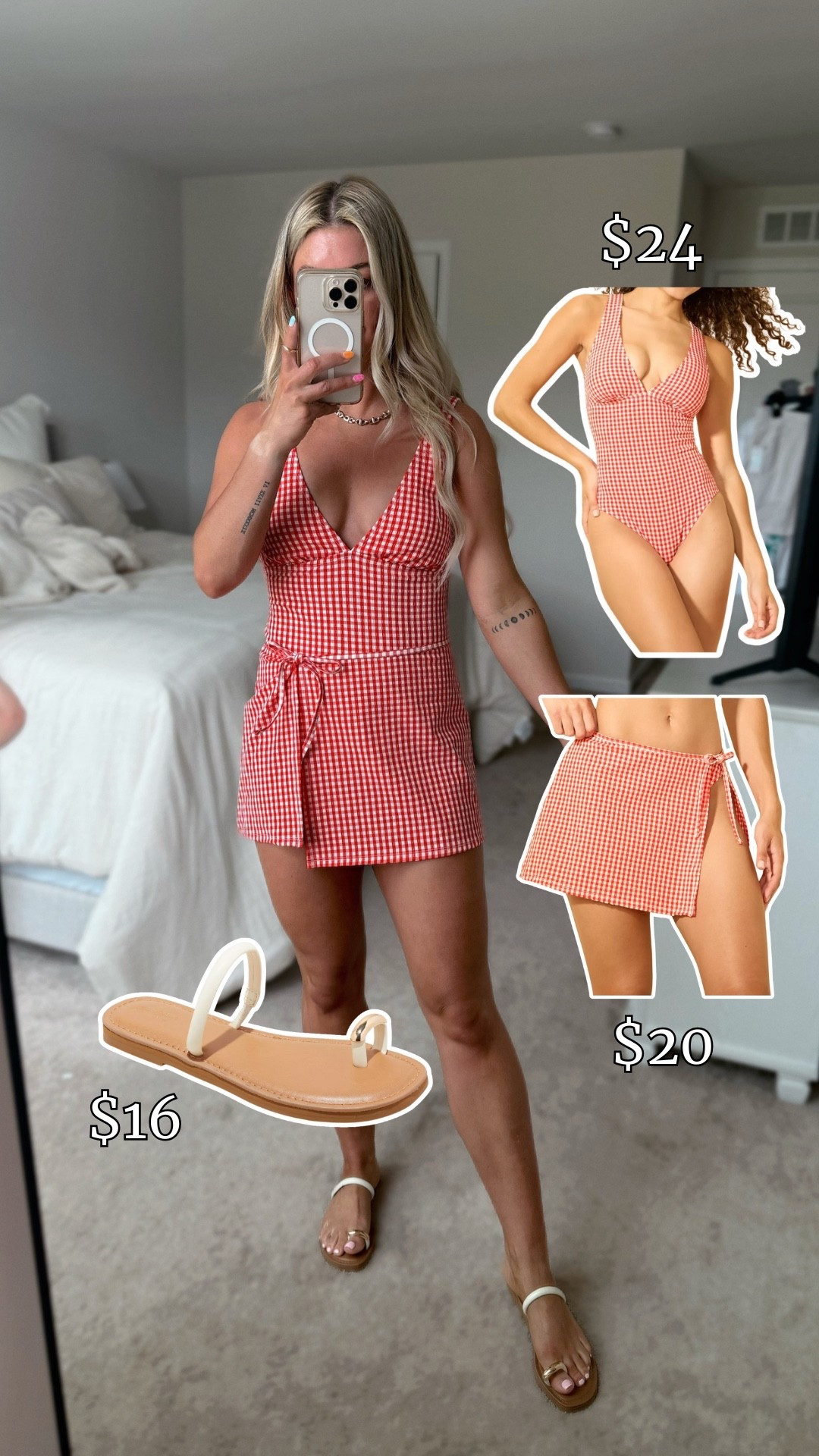 Summer 🤝 Gingham print truly one of my favorite mom approved swimsuits! Best part there’s a matching swimsuit for your little one too! 

All 20% off at Target right now! 

#LTKSaleAlert #LTKSwim #LTKFindsUnder50