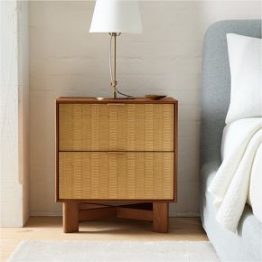 Herman Basket Woven Veneer Nightstand (22") | West Elm (US)