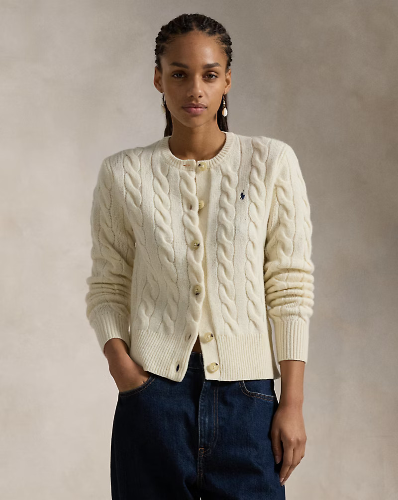Cardigan a trecce in lana e cashmere | Ralph Lauren (IT)