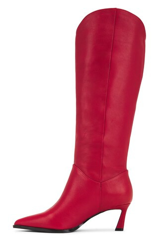 Steve Madden Livonia Boot in Red Leather from Revolve.com | Revolve Clothing (Global)