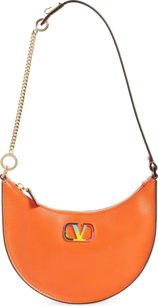 Valentino Garavani Mini VLOGO Rainbow Leather Hobo | Nordstrom | Nordstrom