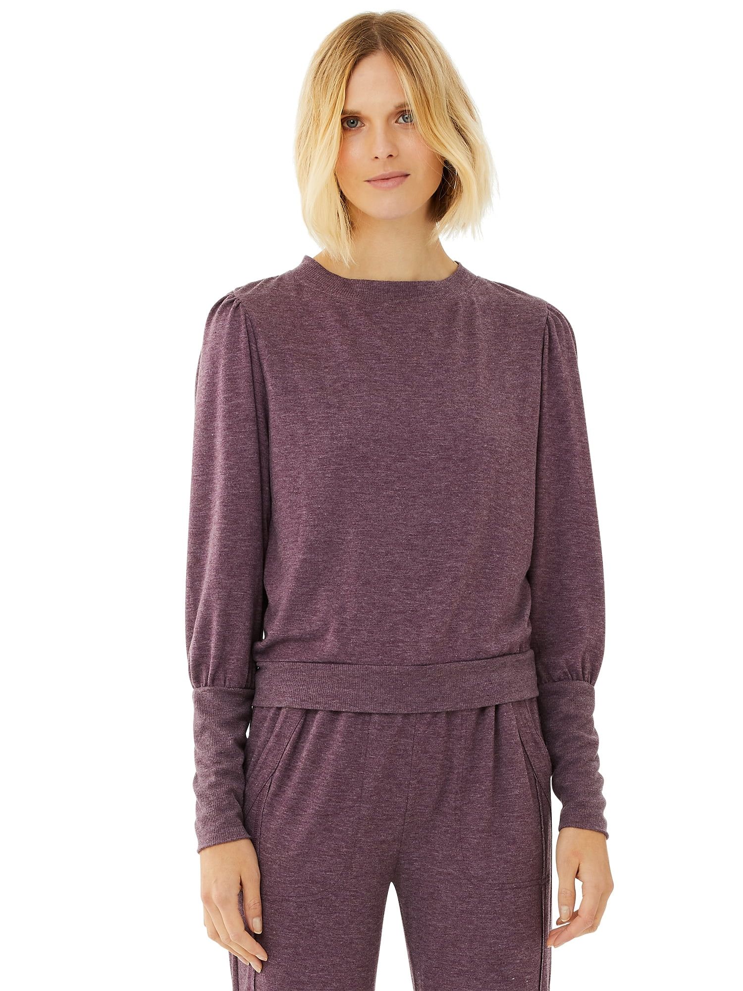 Scoop Women's Puff Sleeve Sweatshirt | Walmart (US)