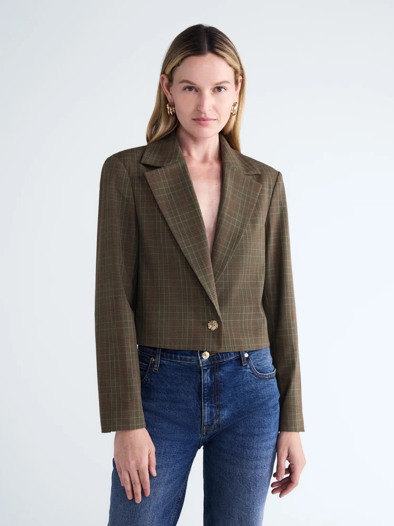 Scoop Women's and Women's Plus Ribbed Back Blazer, Sizes XS-4X - Walmart.com | Walmart (US)