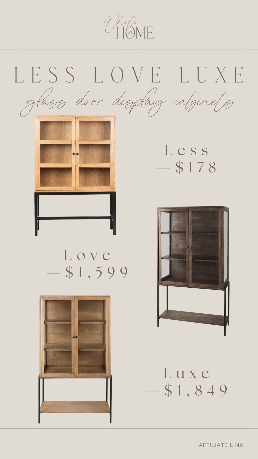 I love large display cabinets like these! They’re perfect in a dining room for dinnerware or in an office for decor. I’ve rounded up three favorites that are available at various price points—all so pretty!

#LTKHome #LTKSaleAlert