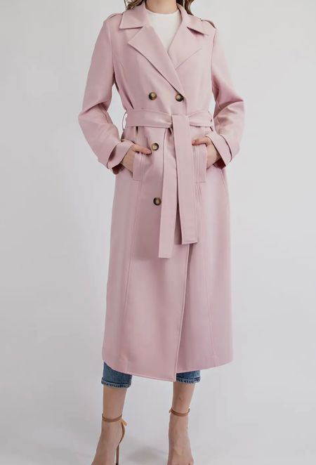 Blush pink trench coat
Pink jacket


#LTKfindsunder100 #LTKfindsunder50 #LTKsalealert