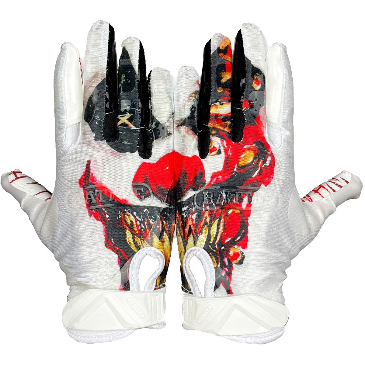 Battle Sports "Krazy Klown" Battle Cloaked Adult Football Receiver Gloves | Target