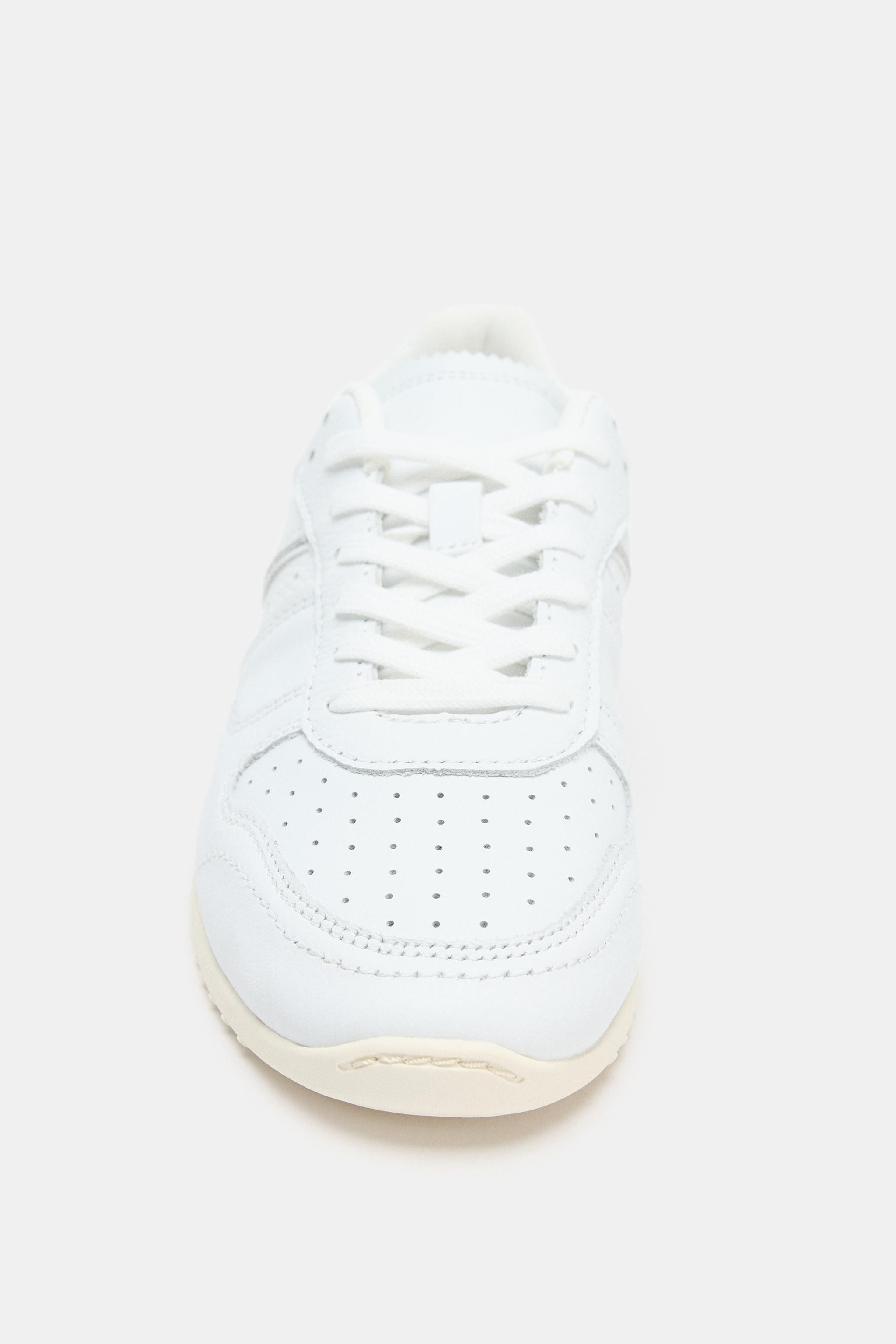 LEATHER SNEAKERS | Zara US