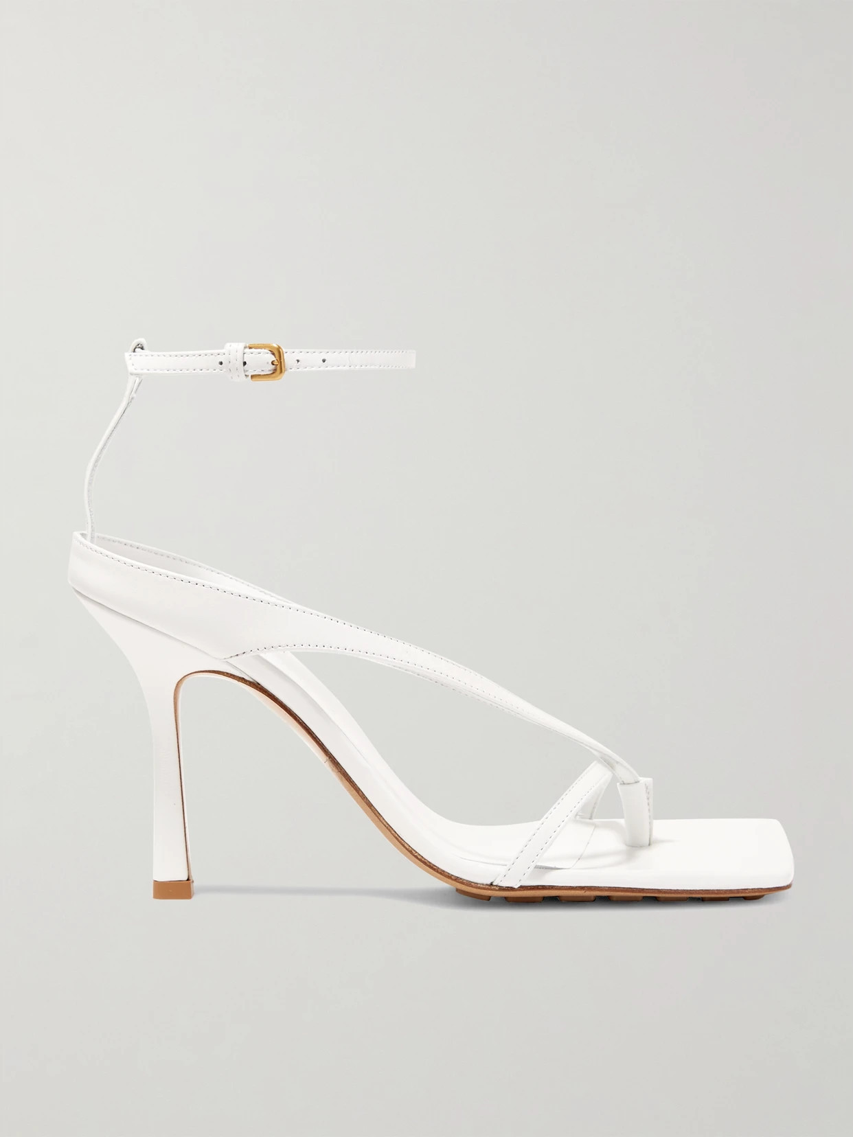 Bottega Veneta - Leather Sandals - White | NET-A-PORTER (US)