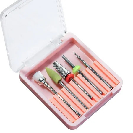HIABIO Nail Drill Bits Cuticle Manicure Machine Cutter File Gel Polish Kit Set | Walmart (US)