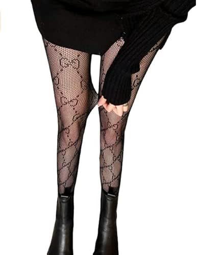 Yunlenb Fishnet Stockings GG Tight Fashion Tights, Ladies Pantyhose, Very Suitable for Costumes, ... | Amazon (US)