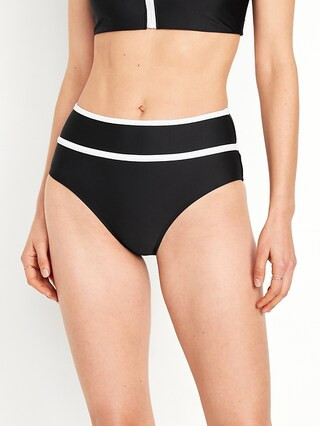High-Waisted Bikini Swim Bottoms | Old Navy (US)