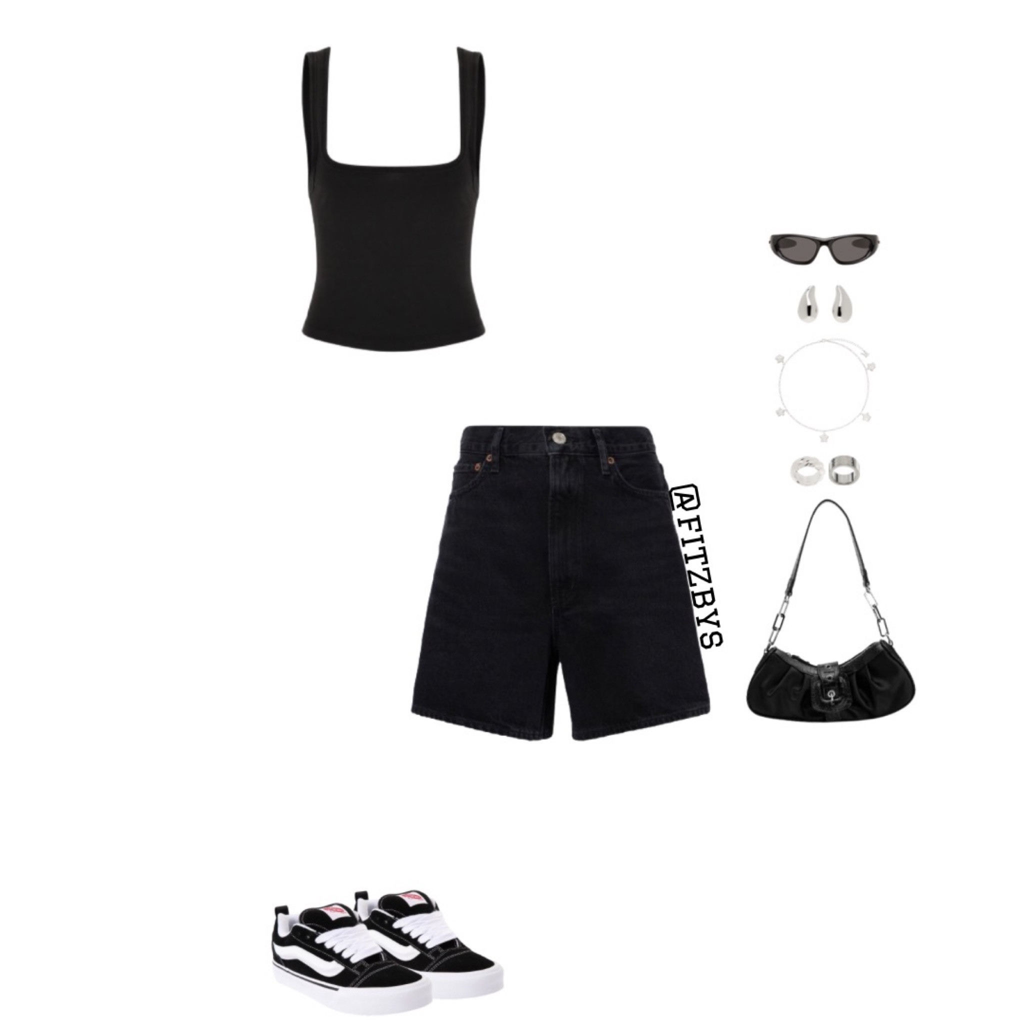 All black Jorts outfit

Black tank top, square tank top, black top , jorts, jeans shorts, black shorts, black jorts, denim shorts, jorts outfit, Bermuda shorts, shorts outfit, vans, vans Knu skool, black sneakers, black sunglasses, black shoulder bag, silver jewelry, summer clothes, summer outfits, vacation outfit, concert outfit, outfit idea, style tip, spring outfit. Cute top, jorts, cute jorts outfit, Trendy outfit, 2024 outfit ideas, cute summer outfit. 

#virtualstylist #outfitideas #outfitinspo #trendyoutfits # fashion #cuteoutfit #summeroutfit #springoutfit #jorts #denimshorts  #summerclothes #summerstyle #cutesummeroutfit 



#LTKstyletip #LTKcanada #LTKsummer
