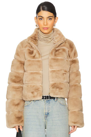 Generation Love Tala Faux Fur Jacket in Toffee from Revolve.com | Revolve Clothing (Global)