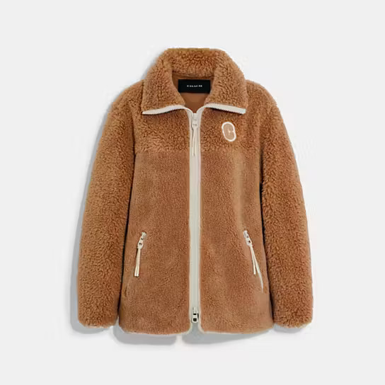Tonal Sherpa Zip Up | Coach Outlet US