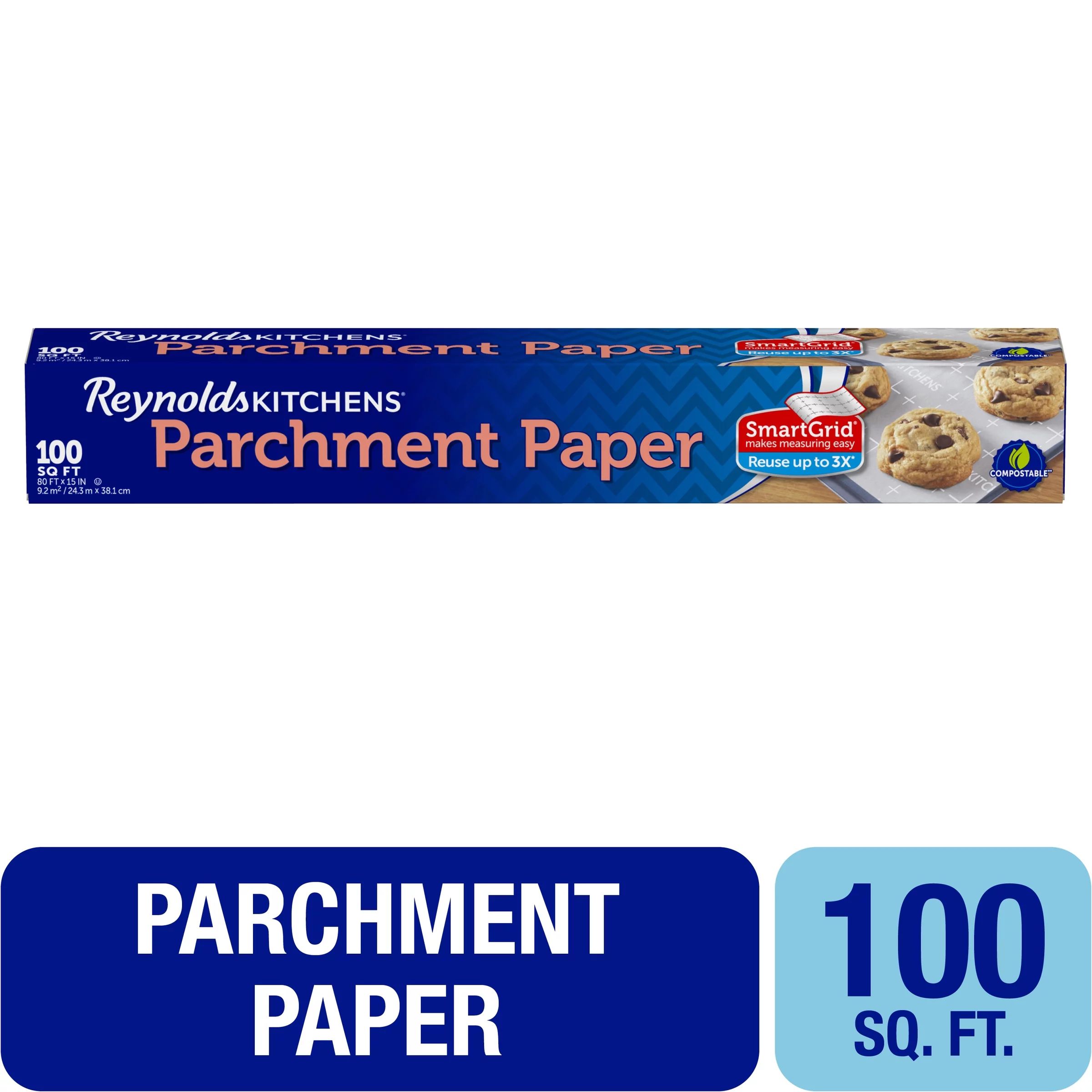 Reynolds Kitchens Parchment Paper with SmartGrid, 100 Square Feet | Walmart (US)