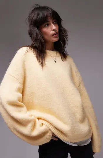 Oversize Boxy Fluffy Sweater | Nordstrom