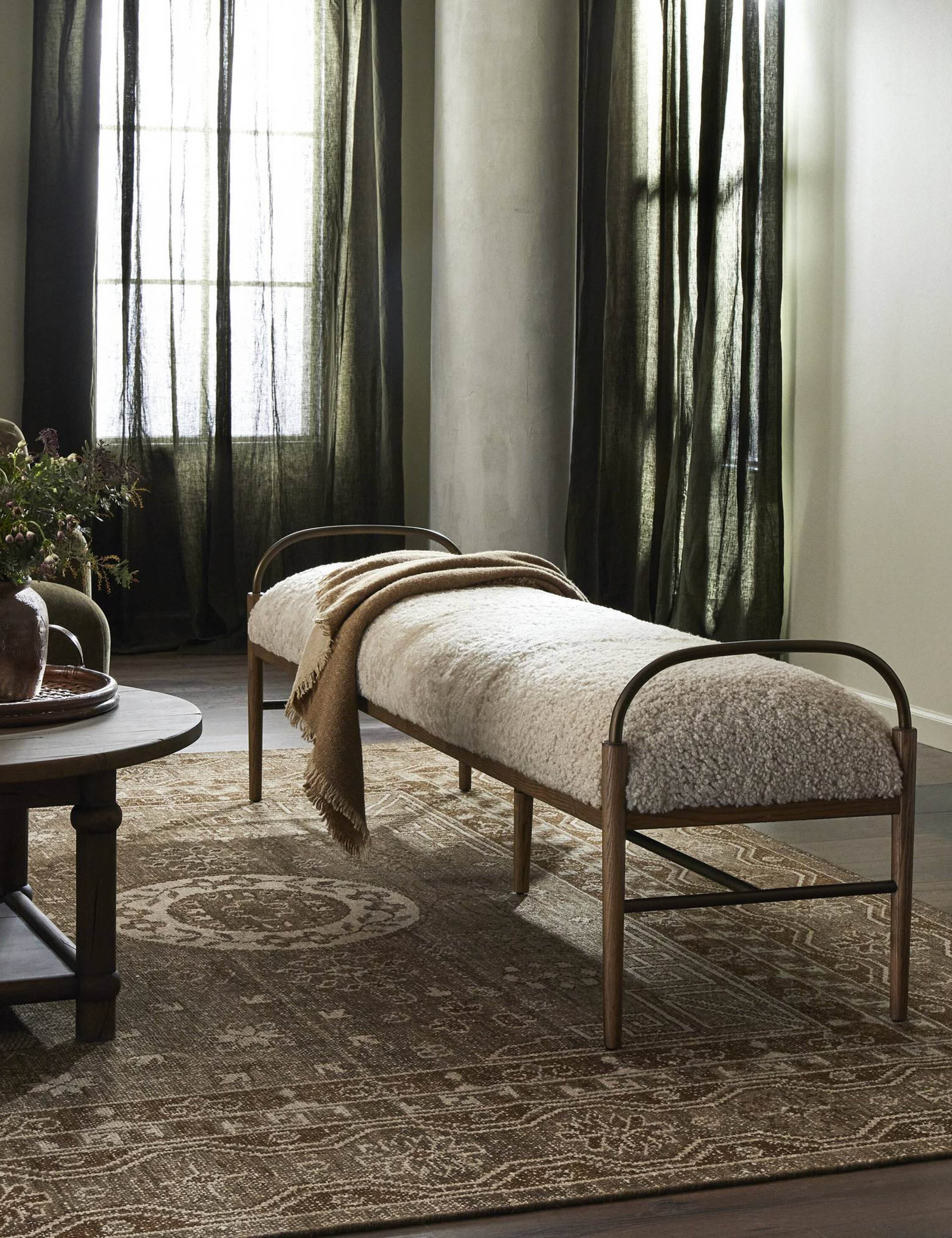 Demi Bench by Amber Lewis x Four Hands | Lulu and Georgia 