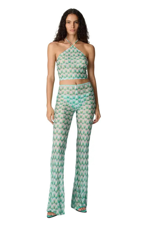 Missoni Top In Viscose With Floral Pattern And Halter Neckline in Multicoloured at Nordstrom, Size 38 It | Nordstrom