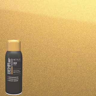 BEHR PREMIUM 11 oz. #SP-200 Gold Gloss Interior/Exterior Metallic Spray Paint Aerosol B060144 - T... | The Home Depot