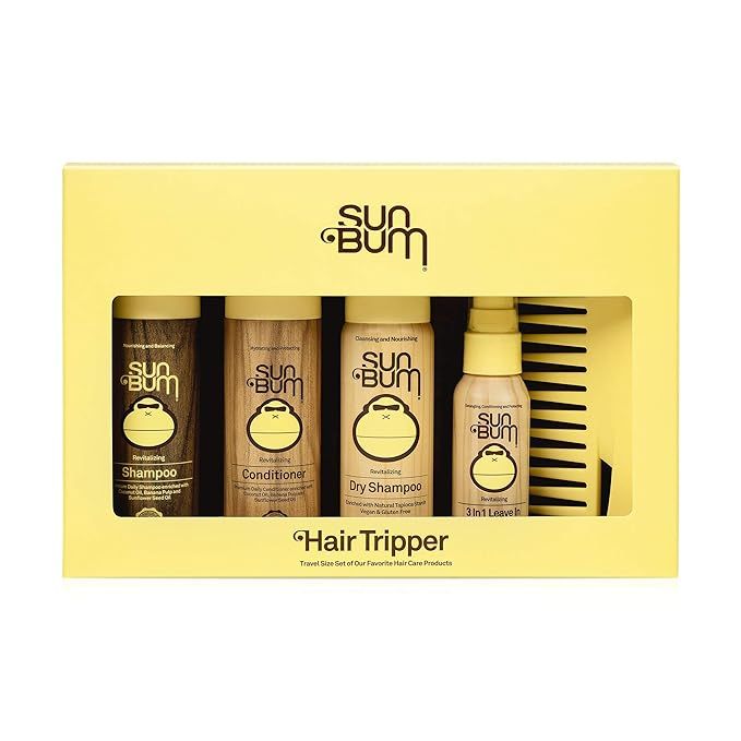 Sun Bum Hair Tripper I Hair Care Travel Size Kit with Revitalizing Shampoo, Conditioner, Dry Sham... | Amazon (US)