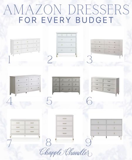 Amazon dressers for any budget! These pretty designer looks have great storage too! 

Amazon, Amazon furniture, dresser, storage, bedroom, guest bedroom, wooden furniture, coastal style, traditional style, grandmillenial style 

#LTKFind #LTKfamily #LTKhome