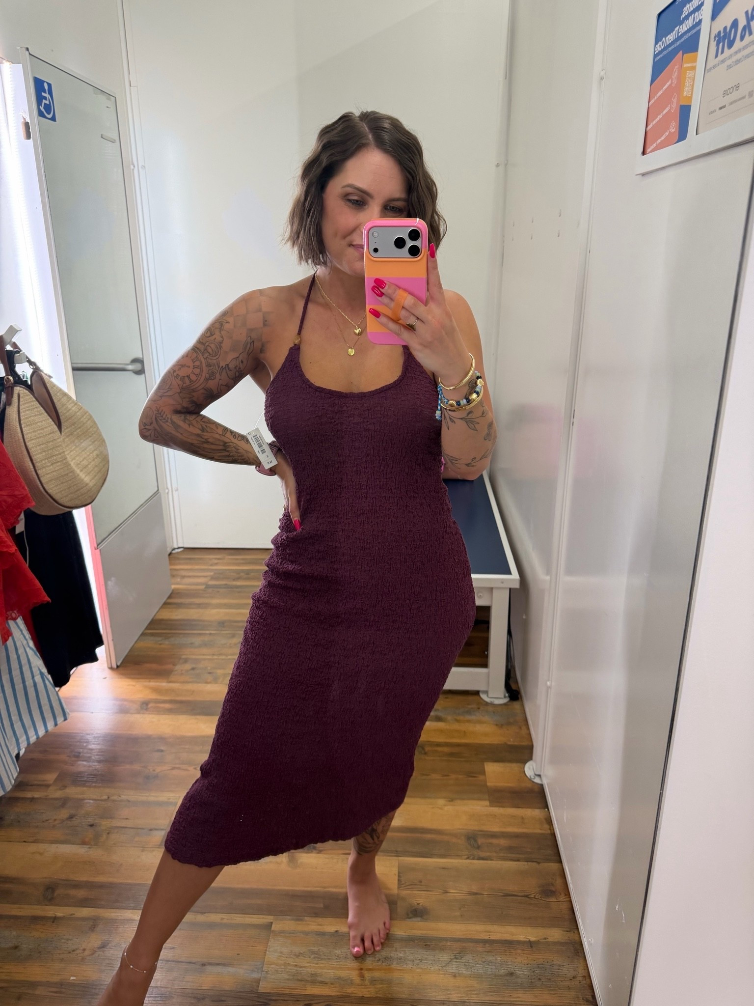 Such a pretty textured dress. Comes in more colors. I’m wearing a medium . Perfect for vacation. Super stretchy.

#LTKSeasonal #LTKTravel #LTKSaleAlert