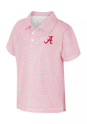 Colosseum Athletics Toddler Boys NCAA Alabama Crimson Tide Feeder Stripe Polo Shirt | Belk