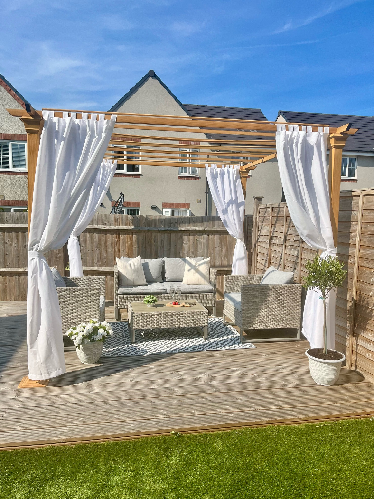 Garden inspo, outdoor living, garden furniture, pergola design

#LTKsummer #LTKhome #LTKuk