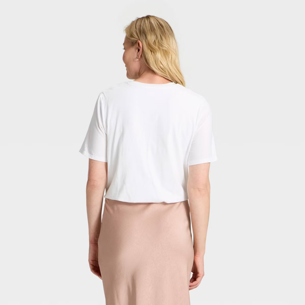 Women's Cropped Bubble T-Shirt - A New Day™ | Target