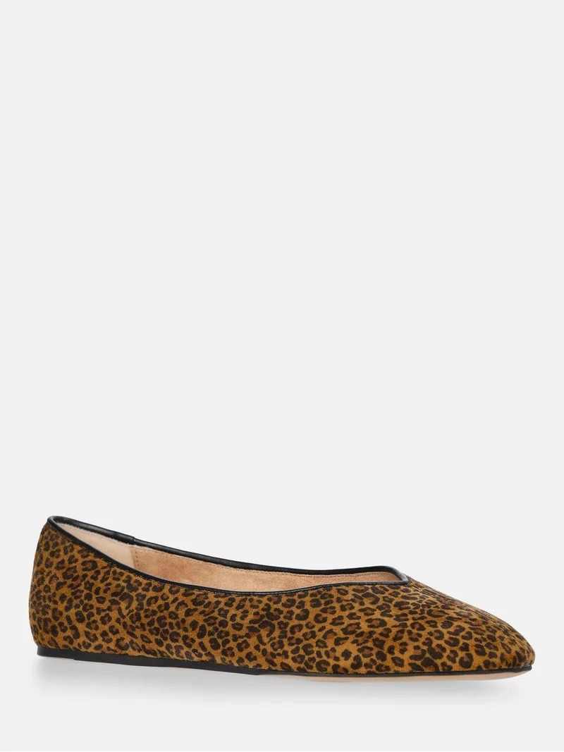 Scenario Women's Faux Suede Ballet Flats | Walmart (US)