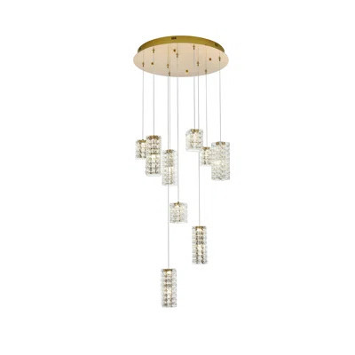 Aston 24 inch LED Pendant in Chrome | Wayfair North America