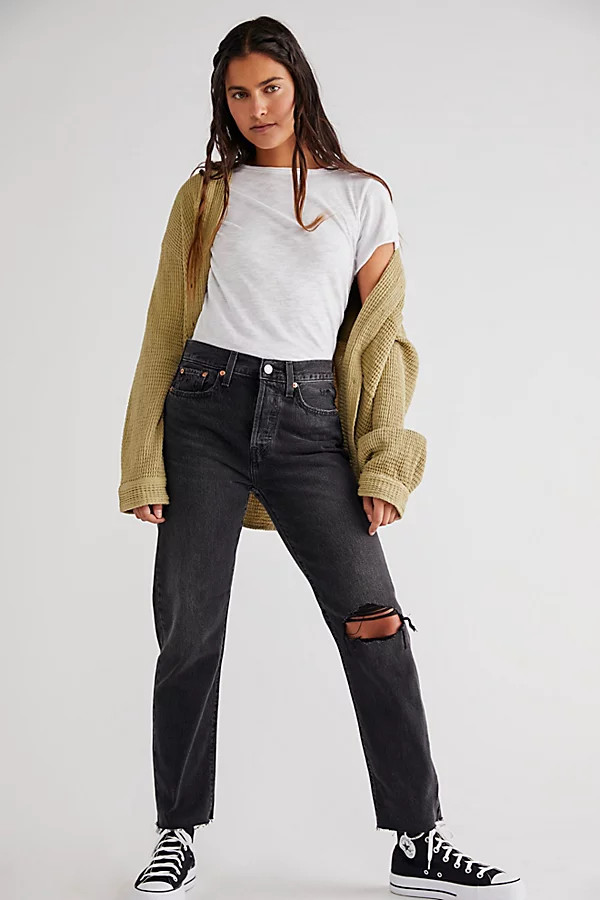 Levi's Wedgie Straight Jeans by Levi's at Free People, After Sunset, 27 | Free People (Global - UK&FR Excluded)