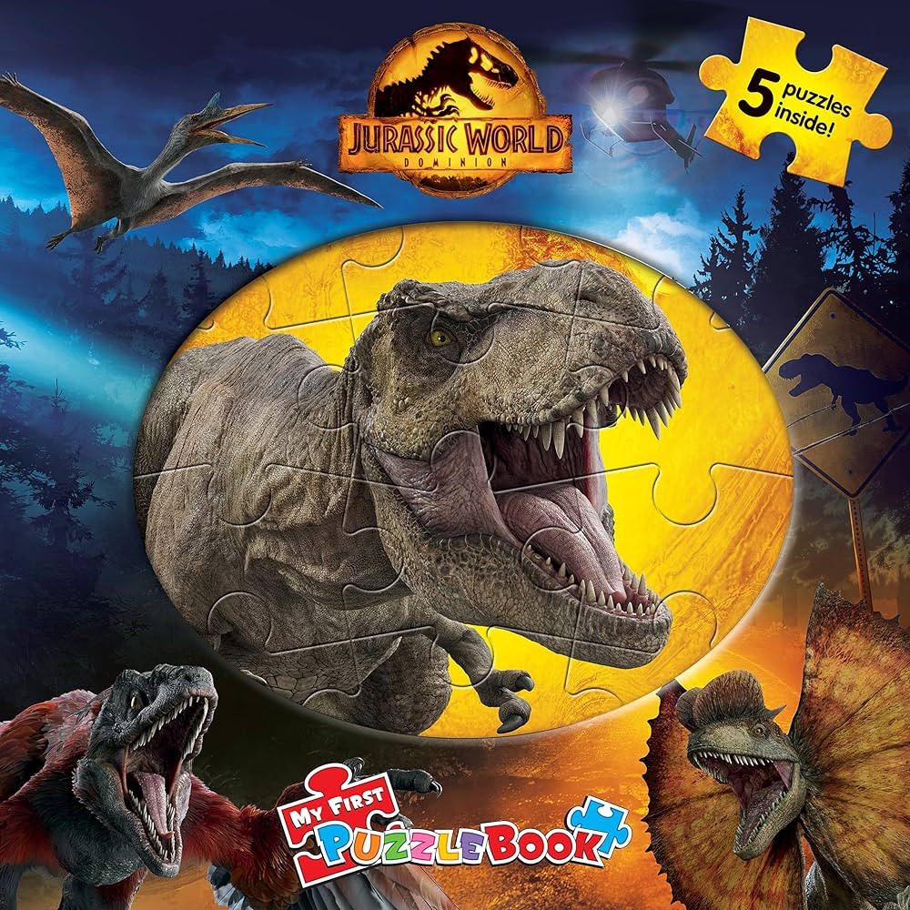 Jurassic World My First Puzzle Book - Jigsaw Puzzles for kids, 10-page board book, 5 puzzles to e... | Amazon (US)