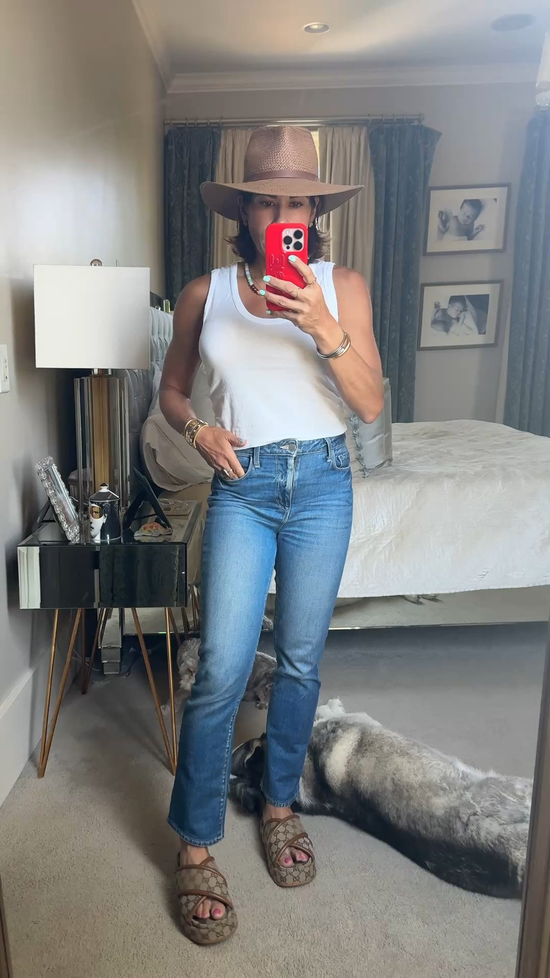 Elevate a white tank with accessories 

#LTKOver40 #LTKootd