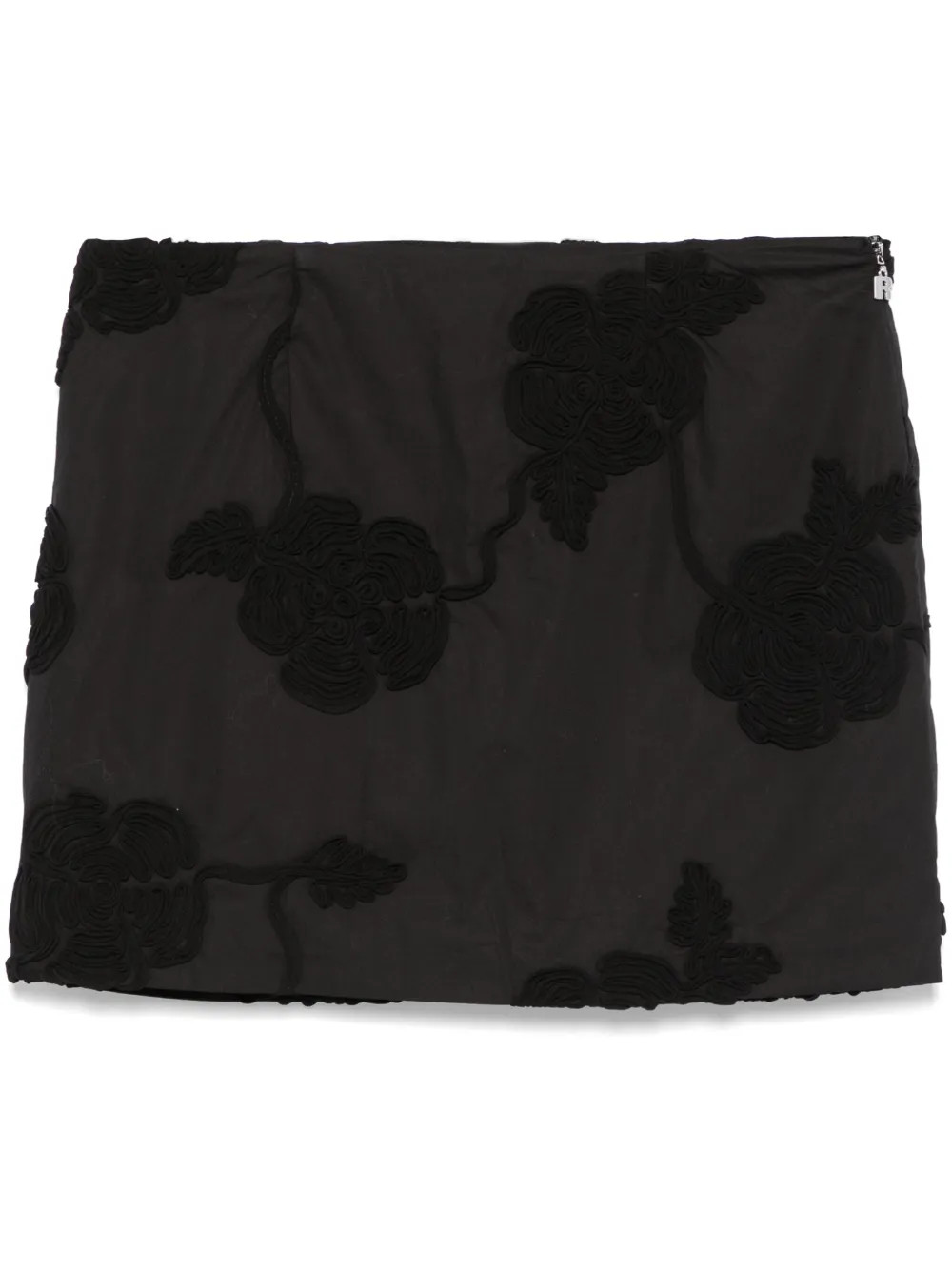 ROTATE BIRGER CHRISTENSEN Organic Cotton Mini Skirt | Black | FARFETCH AU | Farfetch Global