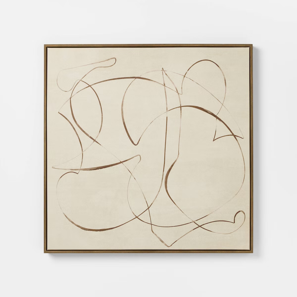 30"x30" Line Abstract Framed Canvas Wall Art - Threshold™ designed with Studio McGee | Target