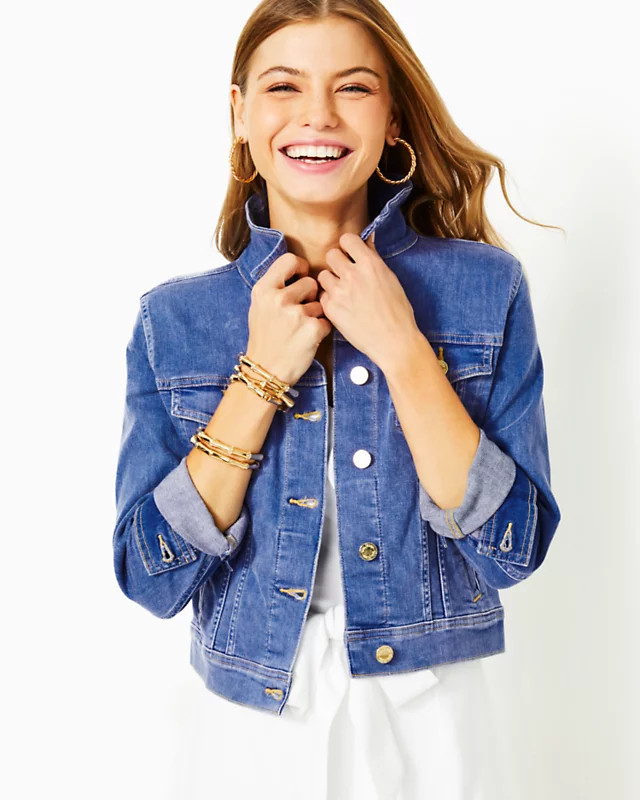 Seaspray Denim Jacket | Lilly Pulitzer | Lilly Pulitzer